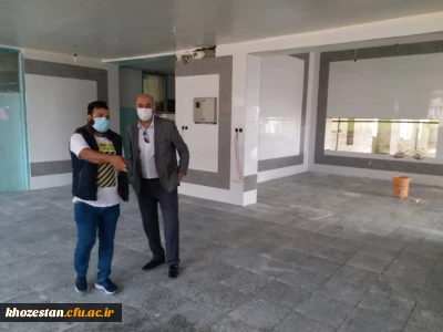 بازدید مهندس ناظر از پروژه عمرانی 