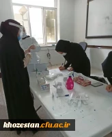برگزاری ایستگاه تست کرونا در پردیس حضرت فاطمه الزهرا(س) اهواز