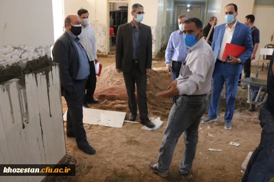 بازدید معاون امور دانشجویی و عمرانی از پردیس حضرت رسول اکرم(ص) خوزستان