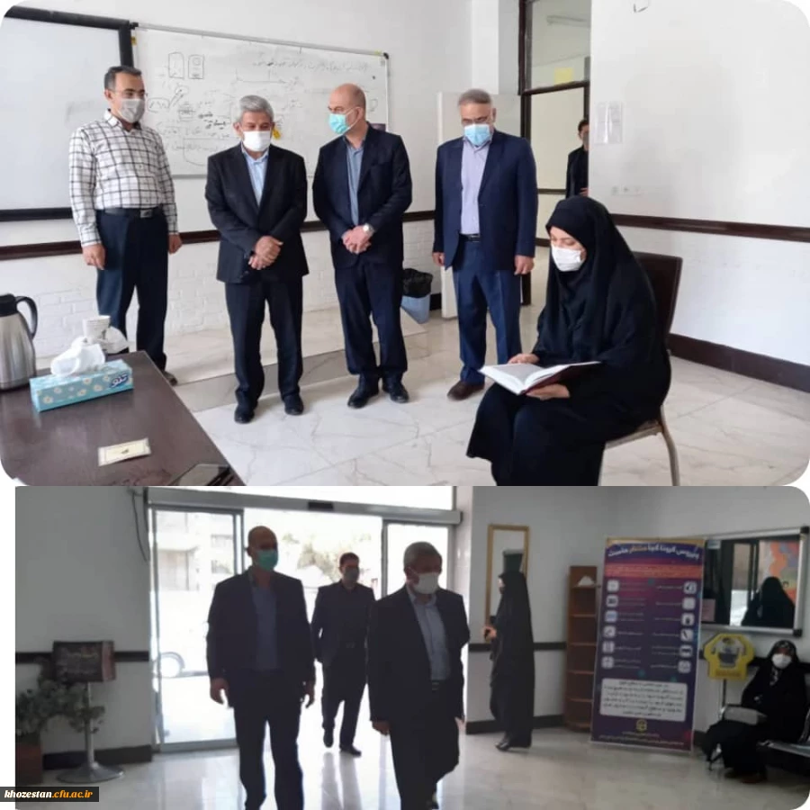 بازدید مدیر کل آموزش و پرورش خوزستان از محل برگزاری مصاحبه های عمومی گزینش آزمون استخدام پیمانی ماده ۲۸ در پردیس حضرت فاطمه الزهرا(س) اهواز