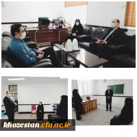 بازدید رئیس هسته گزینش اداره کل خوزستان از محل برگزاری مصاحبه های عمومی گزینش آزمون استخدام پیمانی ماده ۲۸ در پردیس حضرت فاطمه الزهرا(س) اهواز
