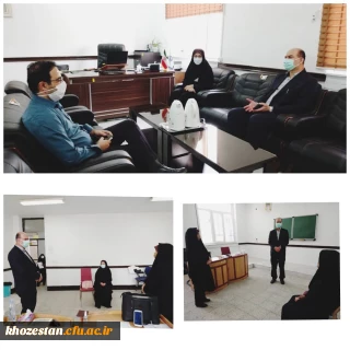 بازدید رئیس هسته گزینش اداره کل خوزستان از محل برگزاری مصاحبه های عمومی گزینش آزمون استخدام پیمانی ماده ۲۸ در پردیس حضرت فاطمه الزهرا(س) اهواز