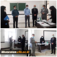 بازدید جناب آقای دکتر چلداوی معاونت پژوهش اداره کل آموزش و پرورش خوزستان از روند برگزاری مصاحبه های عمومی گزینش آزمون استخدام پیمانی ماده ۲۸