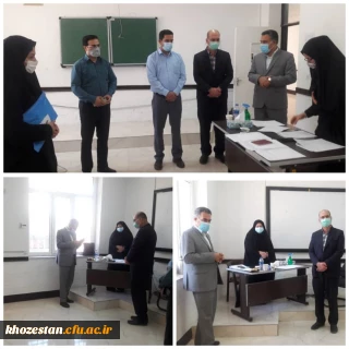 بازدید جناب آقای دکتر چلداوی معاونت پژوهش اداره کل آموزش و پرورش خوزستان از روند برگزاری مصاحبه های عمومی گزینش آزمون استخدام پیمانی ماده ۲۸