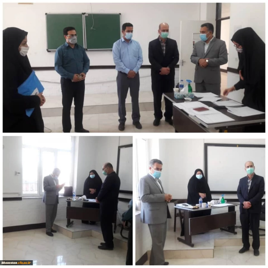 بازدید جناب آقای دکتر چلداوی معاونت پژوهش اداره کل آموزش و پرورش خوزستان از روند برگزاری مصاحبه های عمومی گزینش آزمون استخدام پیمانی ماده ۲۸
