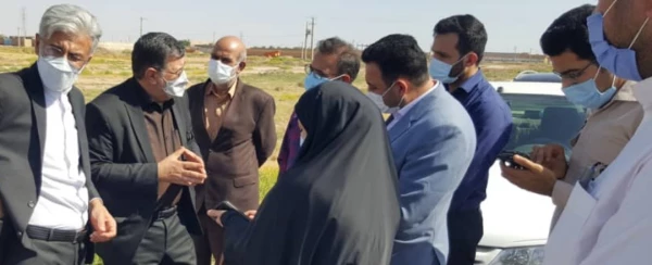 بازدید از زمین پیشنهادی برای احداث دانشگاه جامع فرهنگیان استان خوزستان