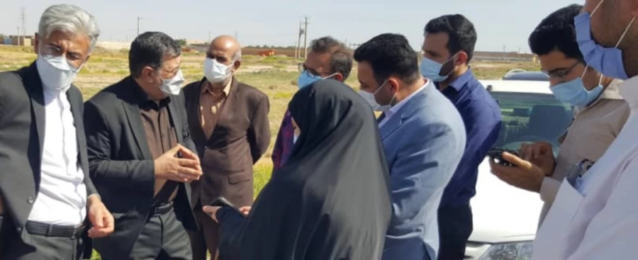 بازدید از زمین پیشنهادی برای احداث دانشگاه جامع فرهنگیان استان خوزستان