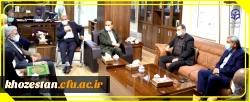 دیدار دکتر خنیفر و هیات همراه با استاندار خوزستان 