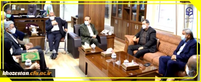 دیدار دکتر خنیفر و هیأت همراه با استاندار خوزستان