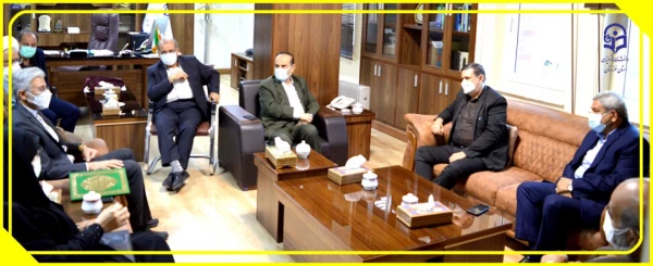 دیدار دکتر خنیفر و هیات همراه با استاندار خوزستان 