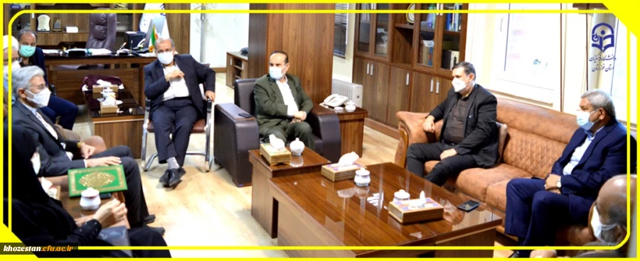 دیدار دکتر خنیفر و هیات همراه با استاندار خوزستان 