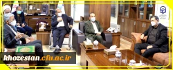 دیدار دکتر خنیفر و هیات همراه با استاندار خوزستان 