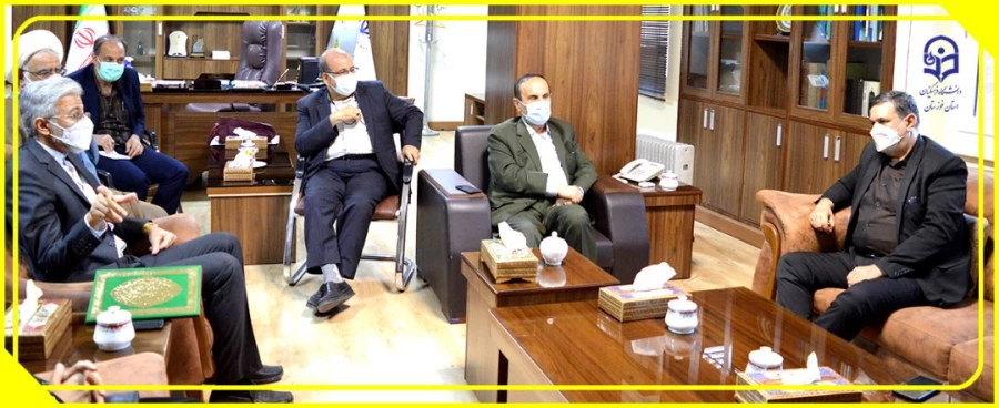 دیدار دکتر خنیفر و هیات همراه با استاندار خوزستان 