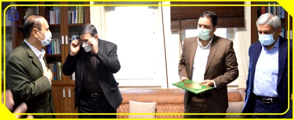 دیدار دکتر خنیفر و هیات همراه با استاندار خوزستان 