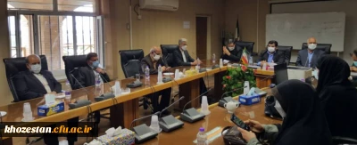 دیدار رییس دانشگاه فرهنگیان کشور به همراه نماینده آبادان با رییس پالایشگاه نفت