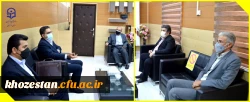 دیدار رئیس جدید سرپرستی بانک تجارت استان خوزستان با مدیر دانشگاه فرهنگیان استان خوزستان 3
