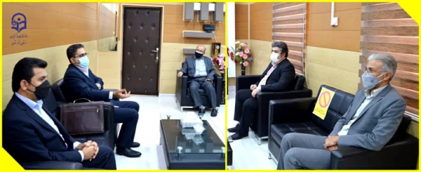 دیدار رئیس جدید سرپرستی بانک تجارت استان خوزستان با مدیر دانشگاه فرهنگیان استان خوزستان 3