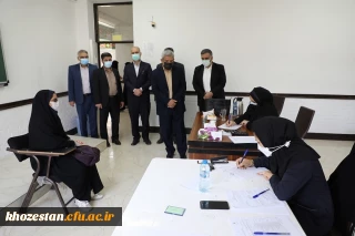 بازدید مدیرکل آموزش و پرورش خوزستان از مصاحبه داوطلبان دانشگاه فرهنگیان پردیس حضرت فاطمه الزهرا(س) اهواز