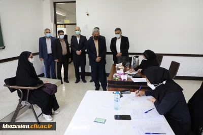 بازدید مدیرکل آموزش و پرورش خوزستان از مصاحبه داوطلبان دانشگاه فرهنگیان پردیس حضرت فاطمه الزهرا(س) اهواز