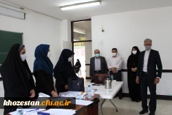 بازدید مدیر امور پردیس های استان خوزستان از روند برگزاری مصاحبه داوطلبان ورود به دانشگاه فرهنگیان (سال تحصیلی 1401-1400)