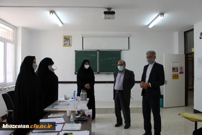 بازدید مدیر امور پردیس های استان خوزستان از روند برگزاری مصاحبه داوطلبان ورود به دانشگاه فرهنگیان (سال تحصیلی 1401-1400)