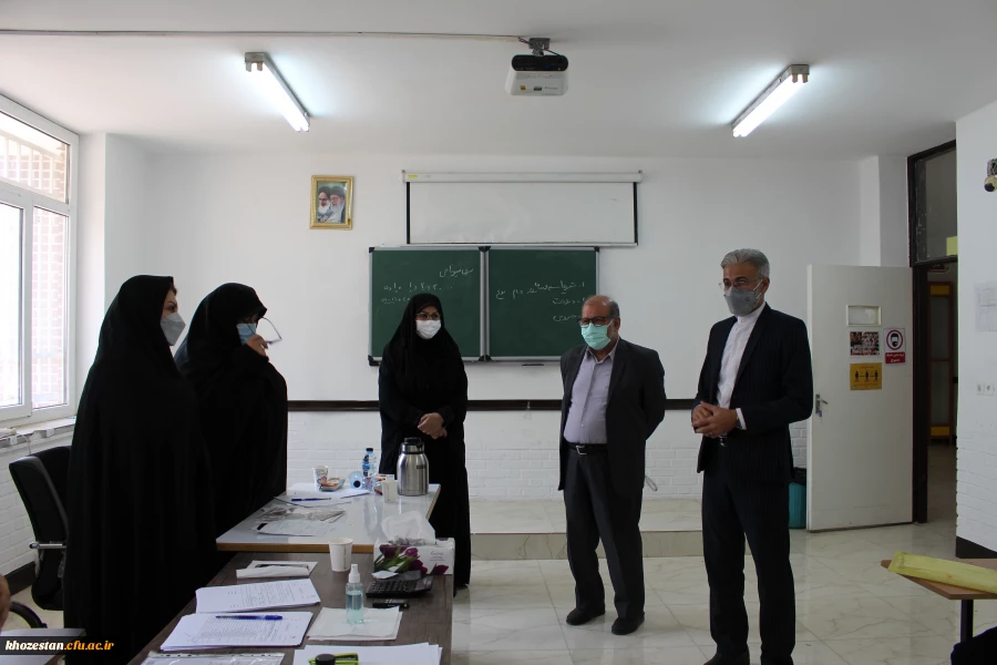 بازدید مدیر امور پردیس های استان خوزستان از روند برگزاری مصاحبه داوطلبان ورود به دانشگاه فرهنگیان (سال تحصیلی 1401-1400)