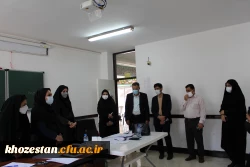 بازدید رئیس اداره برنامه ریزی دوره های بلند مدت وزارت متبوع از پردیس حضرت فاطمه الزهرا(س) اهواز