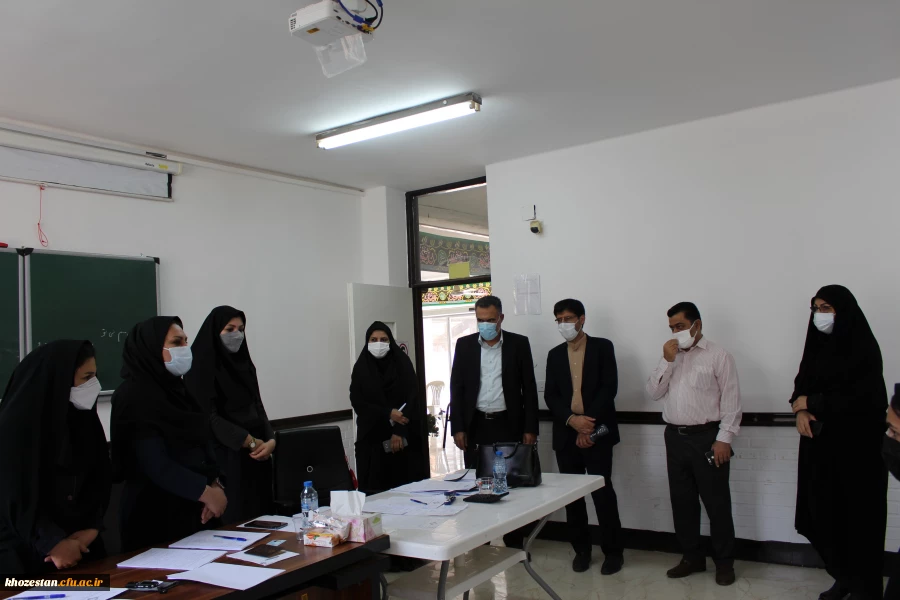 بازدید رئیس اداره برنامه ریزی دوره های بلند مدت وزارت متبوع از پردیس حضرت فاطمه الزهرا(س) اهواز