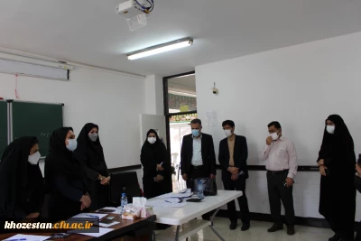 بازدید رئیس محترم برنامه ریزی دوره های بلند مدت وزارت آموزش و پرورش از پردیس حضرت فاطمه الزهرا(س) اهواز