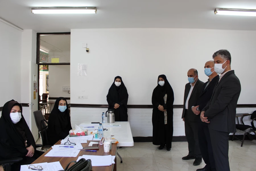 بازدید معاون حراست سازمان مرکزی دانشگاه فرهنگیان کشور از روند برگزاری مصاحبه داوطلبان ورود به دانشگاه فرهنگیان در پردیس حضرت فاطمه الزهرا(س) اهواز