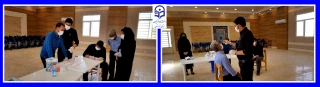 انجام تست کرونا از همکاران مرکز آموزش عالی خدیجه کبری (س) دزفول