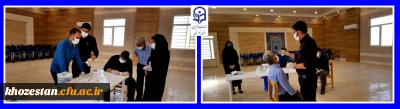 انجام تست کرونا از همکاران مرکز آموزش عالی خدیجه کبری (س) دزفول