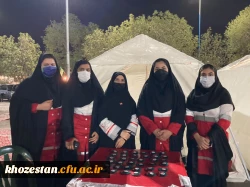حضور فعال اعضای کانون  فرهنگی مرکز خدیجه کبری (س) در پوشش امدادی جمعیت هلال احمر این شهرستان به مناسبت مراسم اربعین حسینی 3