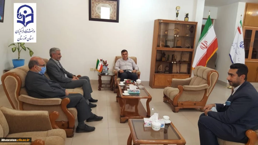 دیدار مدیر دانشگاه فرهنگیان استان خوزستان با دکتر کاویانی مدیر کل امور اقتصاد دارایی استان خوزستان  2