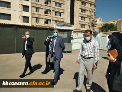 بازدید سرپرست امور پردیس های استان خوزستان از سراهای دانشجویی پردیس حضرت فاطمه الزهرا (س) اهواز