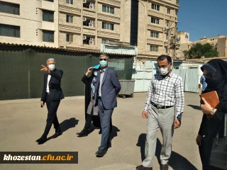 بازدید سرپرست امور پردیس های استان خوزستان از سراهای دانشجویی پردیس حضرت فاطمه الزهرا (س) اهواز