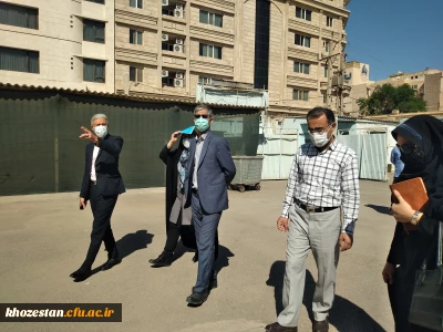 بازدید سرپرست امور پردیس های استان خوزستان از سراهای دانشجویی پردیس حضرت فاطمه الزهرا (س) اهواز