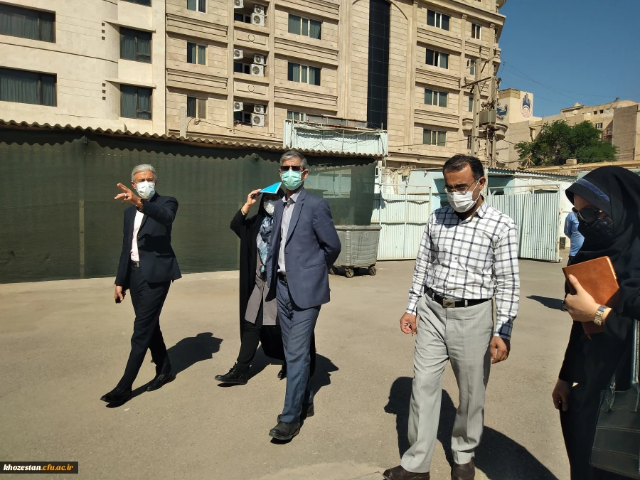 بازدید سرپرست امور پردیس های استان خوزستان از سراهای دانشجویی پردیس حضرت فاطمه الزهرا (س) اهواز