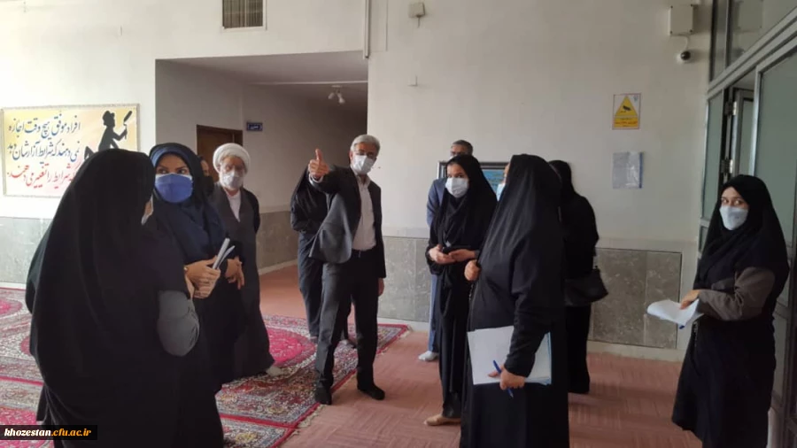 بازدید مدیر دانشگاه فرهنگیان استان خوزستان از سرای دانشجویی مرکز آموزش عالی خدیجه کبری(س)دزفول 4