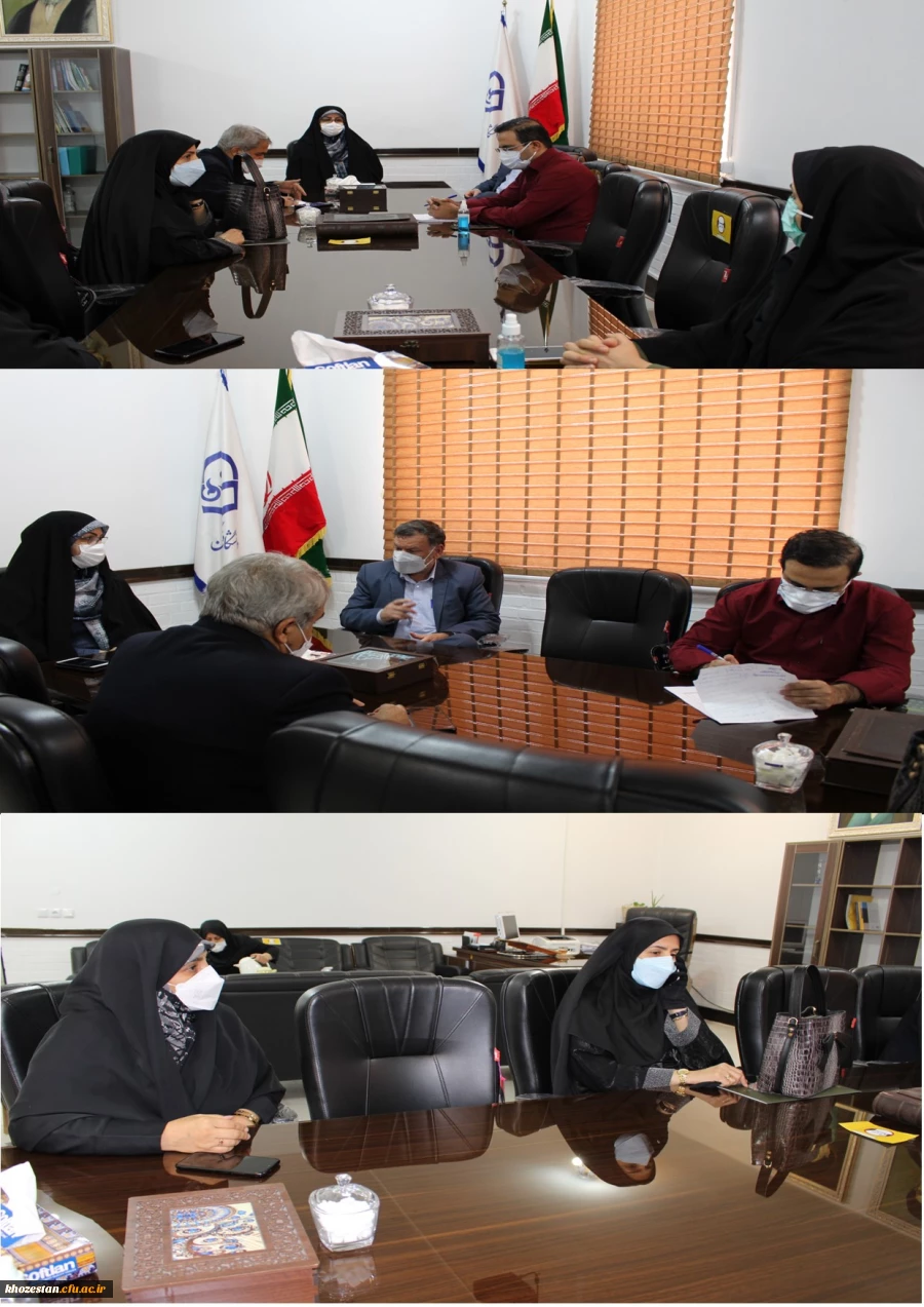 بازدید مدیر بهسازی منابع انسانی و مسئول دوره مهارت آموزی دانشگاه فرهنگیان از پردیس حضرت فاطمه الزهرا(س) اهواز