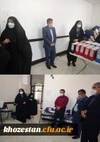 بازدید مدیر بهسازی منابع انسانی و مسئول دوره مهارت آموزی دانشگاه فرهنگیان از پردیس حضرت فاطمه الزهرا(س) اهواز
