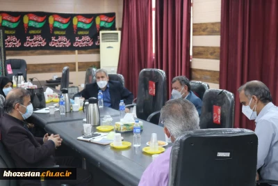 بازدید مسئول بهسازی منابع انسانی و مسئول دوره مهارت آموزی دانشگاه فرهنگیان از پردیس از حضرت رسول اکرم(ص) خوزستان