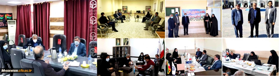 بازدید دکتر رحیمی مدیر بهسازی و منابع انسانی و سرکار خانم معارف وند از دانشگاه فرهنگیان استان خوزستان 2