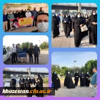 پیاده روی کارکنان پردیس فاطمه الزهرا(س) اهواز به مناسبت هفته بهداشت روان