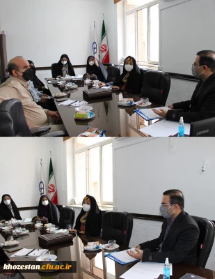 جلسه شورای آموزشی در پردیس حضرت فاطمه الزهرا(س) اهواز