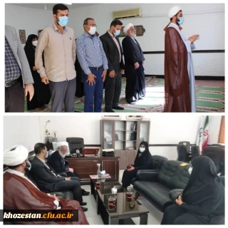 جلسه معارفه امام جماعت پردیس حضرت فاطمه الزهرا(س) اهواز
