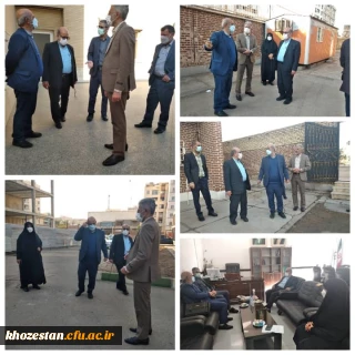                                                                       بازدید مدیرکل مالی سازمان مرکزی دانشگاه فرهنگیان از پردیس فاطمه الزهرا(س) خوزستان     