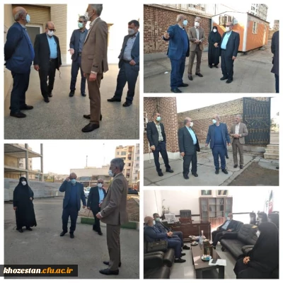                                                                       بازدید مدیرکل مالی سازمان مرکزی دانشگاه فرهنگیان از پردیس فاطمه الزهرا(س) خوزستان     