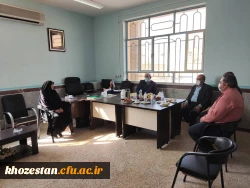 بازدید دکتر چناری مدیر کل مالی سازمان مرکزی دانشگاه فرهنگیان از مرکز اروند آبادان