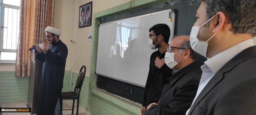 بازدید معاون هماهنگی دانشگاه فرهنگیان استان از روند برگزاری دوره "اندیشه مطهر" برادران در مرکزشیخ انصاری دزفول 2